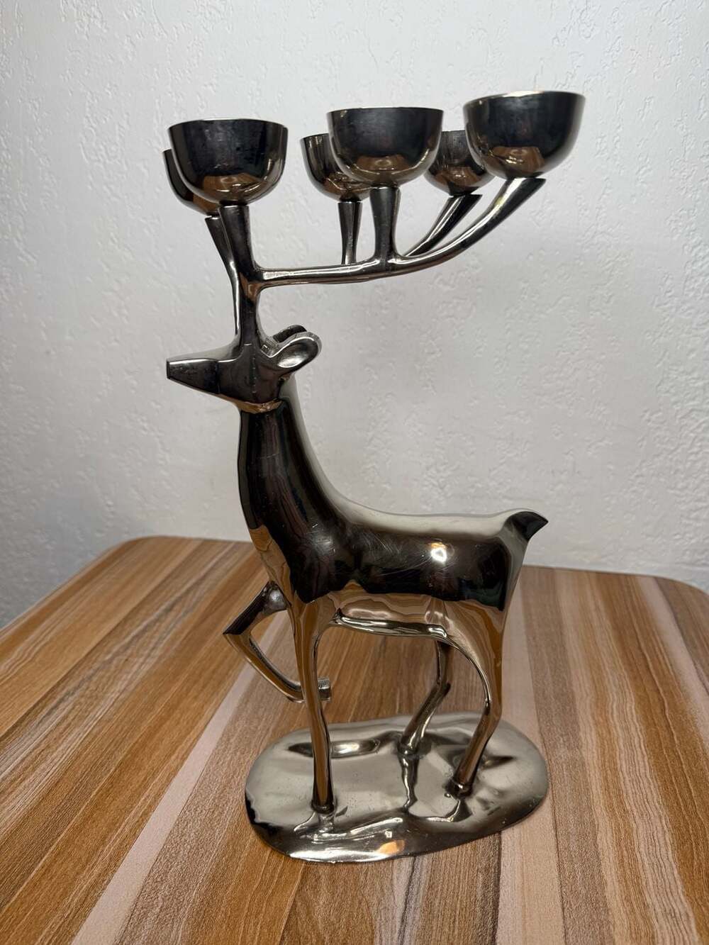 HITC Standing Deer With Tea Lite Holder Figurine